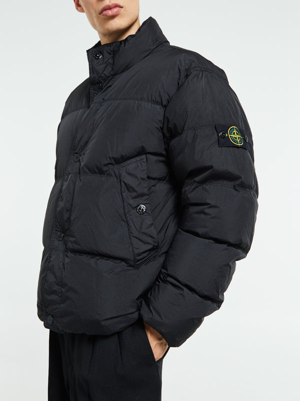 stoy 4100010 Crinkle reps NY Bomber Jacket in Black