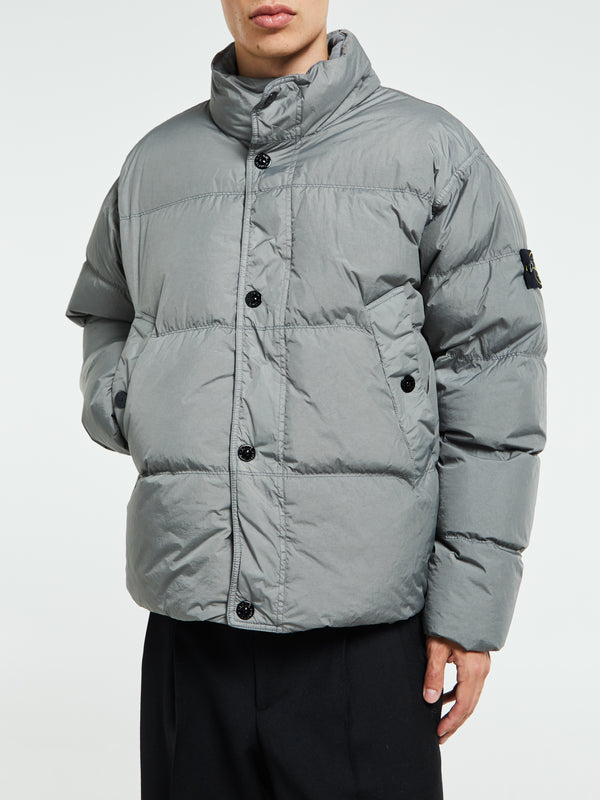 stoy 4100010 Crinkle reps NY Bomber Jacket in Cement