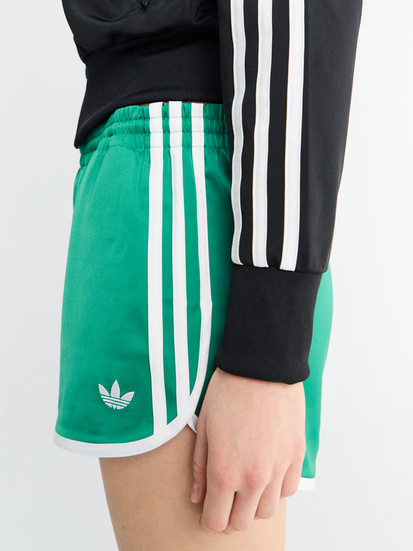 Stoy Adicolor 3 Stripes Sprinter Shorts In Green And White