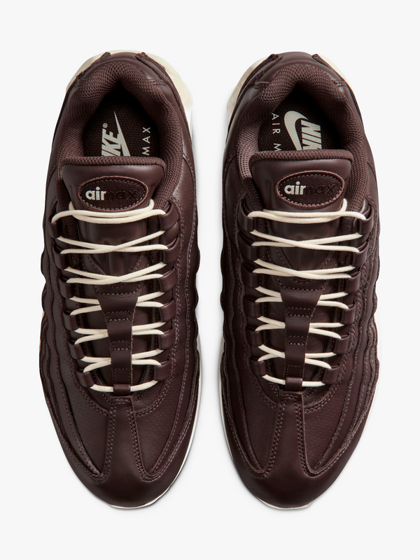 Stoy Air Max 95 Big Bubble Leather In Baroque Brown And Coconut Milk