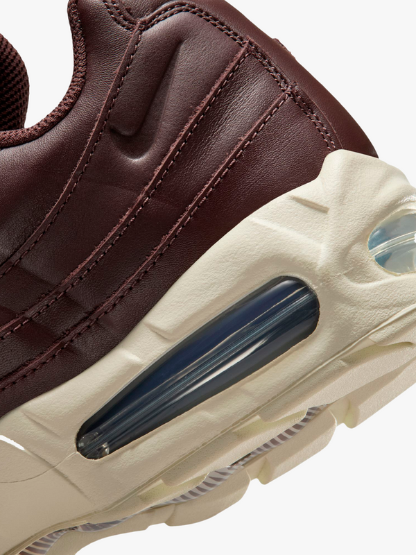 Stoy Air Max 95 Big Bubble Leather In Baroque Brown And Coconut Milk