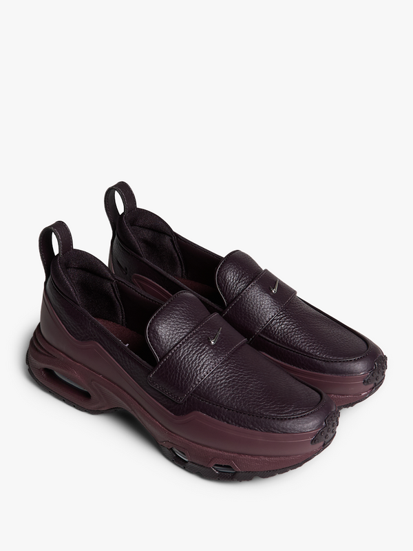 Stoy Air Max Phenomena Sneakers In Burgundy Crush Metallic Silver