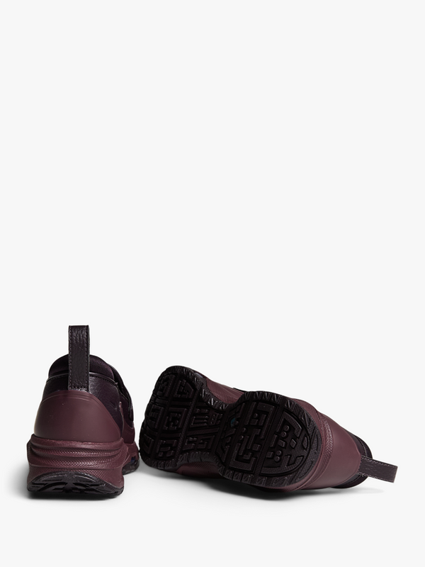 Stoy Air Max Phenomena Sneakers In Burgundy Crush Metallic Silver