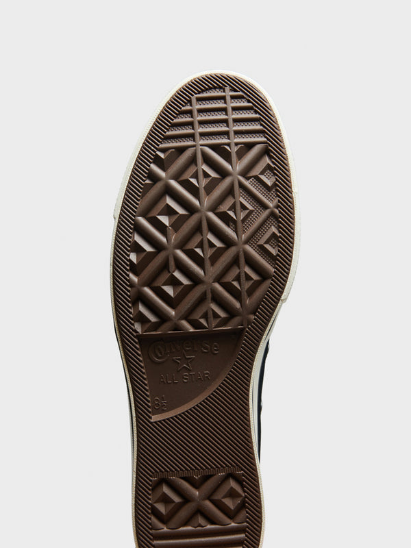 Stoy Chuck 70 High Top Canvas Sneakers In Black Egret And Black