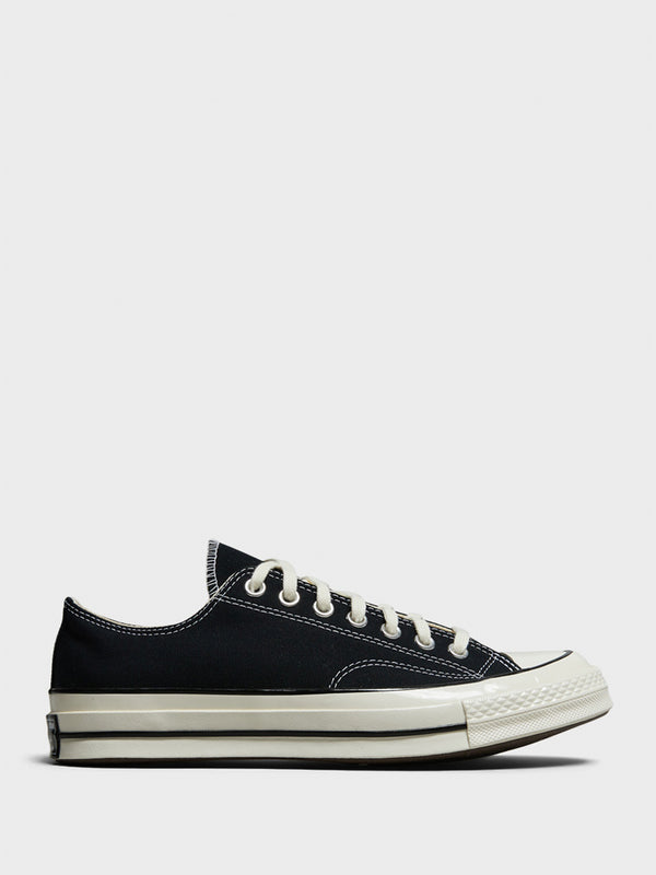 stoy Chuck 70 Low Top Canvas Sneakers in Black/Black/Egret