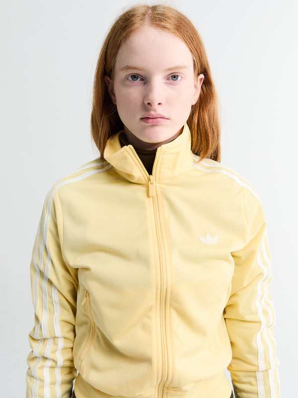 Stoy Classic Firebird Track Top In Orange Tint And Off White