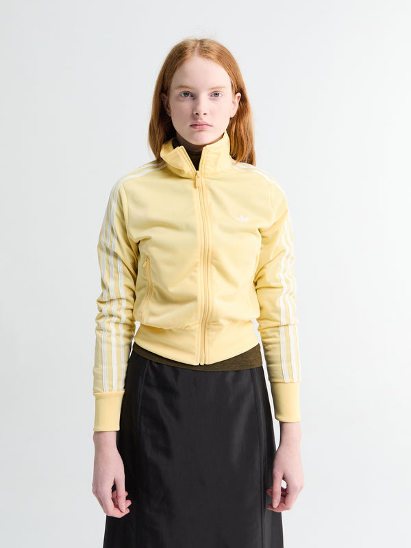 stoy Classic Firebird Track Top in Orange Tint and Off White