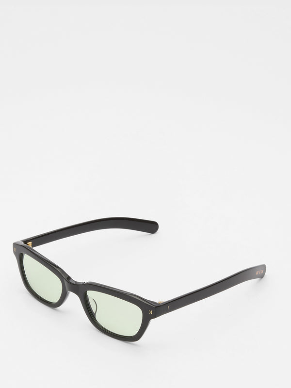 Stoy Clint Sunglasses In Solid Brown And Chill Out Green Lens