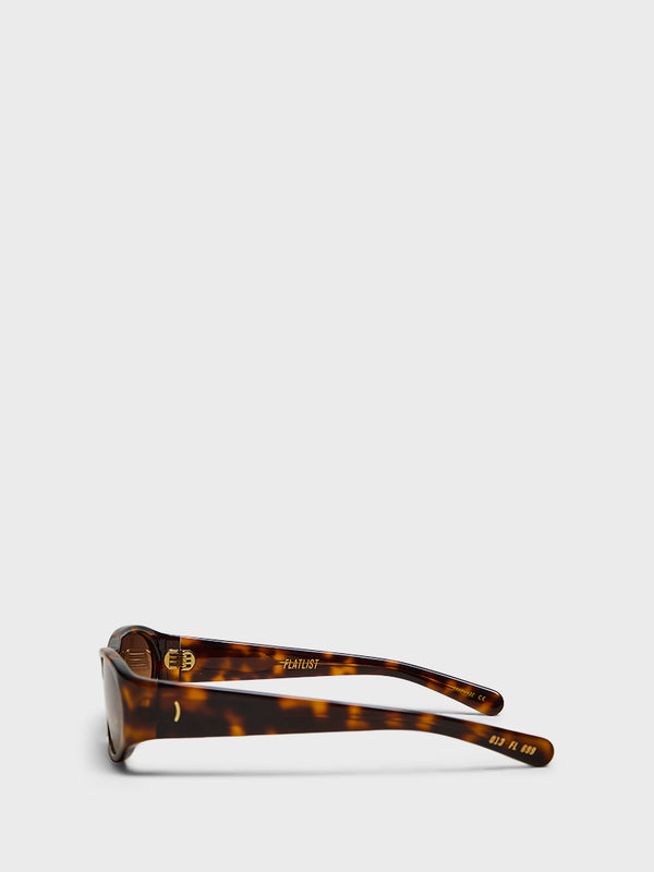 Stoy Eddie KYU Sunglasses In Dark Tortoise And Brown Gradient Lens