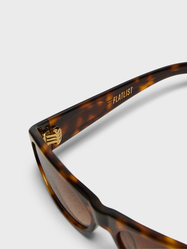 Stoy Eddie KYU Sunglasses In Dark Tortoise And Brown Gradient Lens