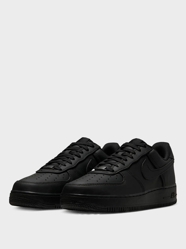 Stoy Force 1 Low Retro PRM Sneakers In Black Black And White