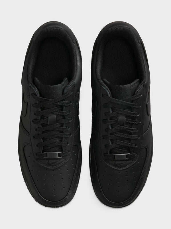 Stoy Force 1 Low Retro PRM Sneakers In Black Black And White
