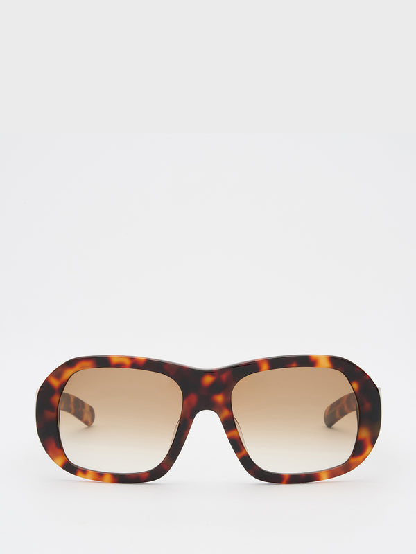 stoy Ford Sunglasses in Havana and Light Brown Gradient Lens