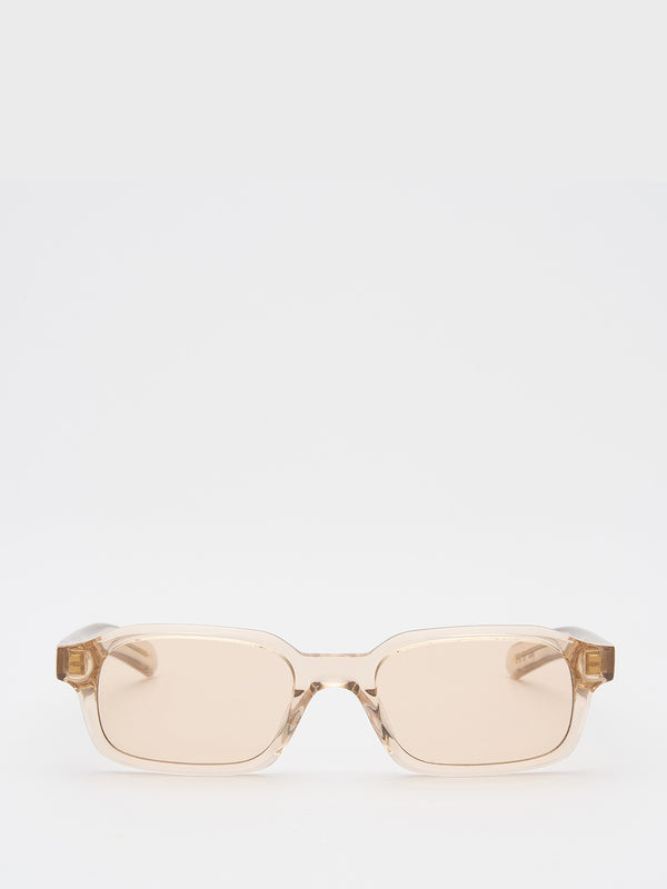 stoy Hanky Sunglasses in Crystal Beige and Peach Lens