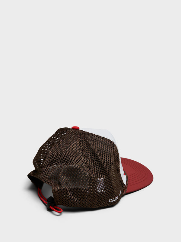 Stoy Hey I'm Running Over Here Trucker Cap In Brown