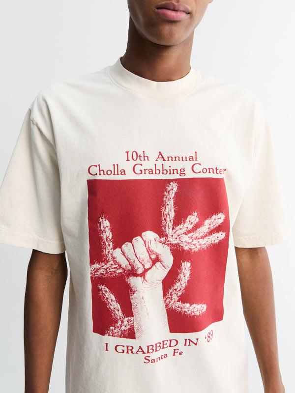 Stoy I Grabbed In 86 Short-Sleeved T-shirt In Cream