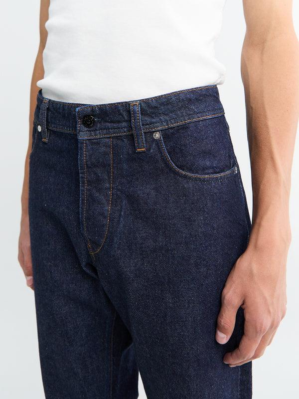 Stoy J100005 Indigo Denim-Rinsed Trousers In Blue Rinse