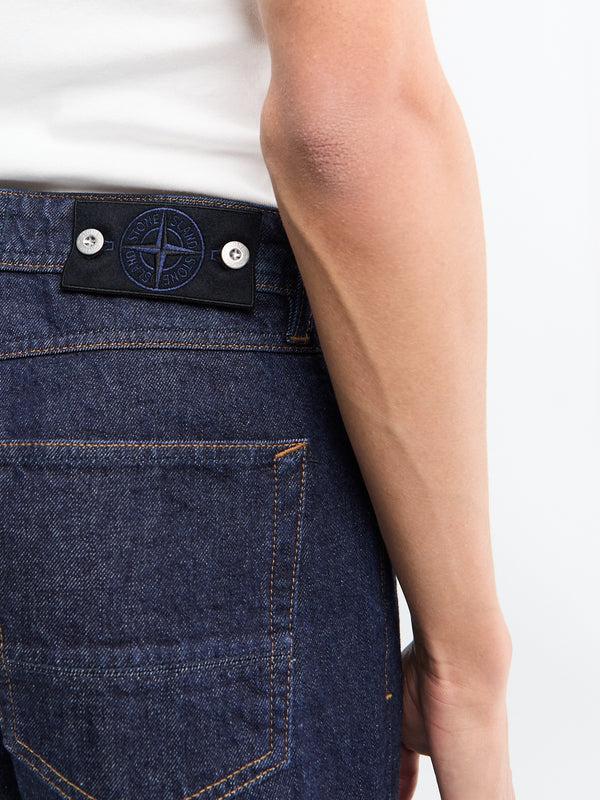 Stoy J100005 Indigo Denim-Rinsed Trousers In Blue Rinse