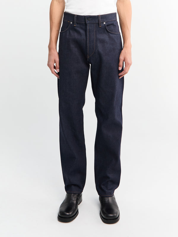 Stoy J100008 Selvedge Indigo Denim Trousers In Blue Raw