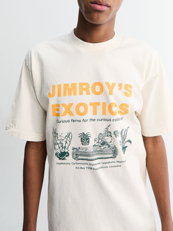 Stoy Jimroys Exotics Short-Sleeved T-shirt In Cream