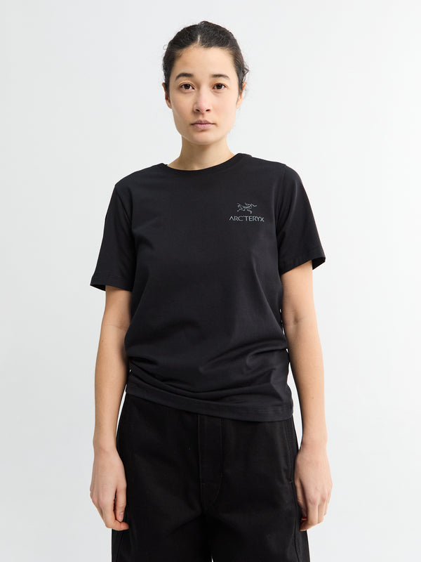 stoy Kragg SL Cotton Emblem Crew Shortsleeve in Black