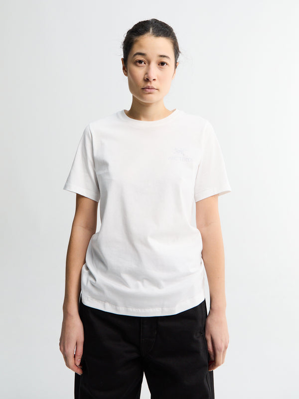 stoy Kragg SL Cotton Emblem Crew Shortsleeve in White Light