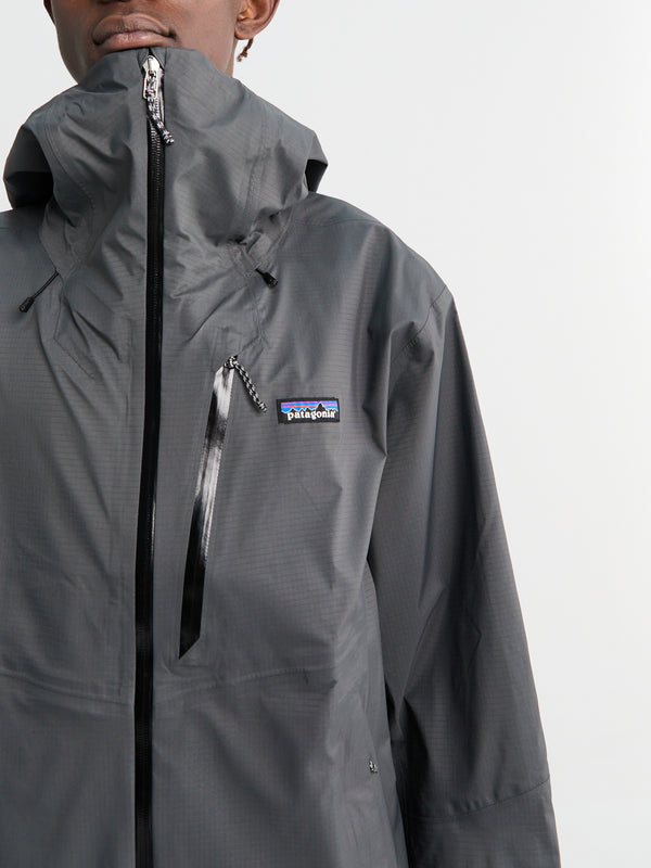 Stoy M's Granite Crest Rain Jacket In Forge Grey With Black