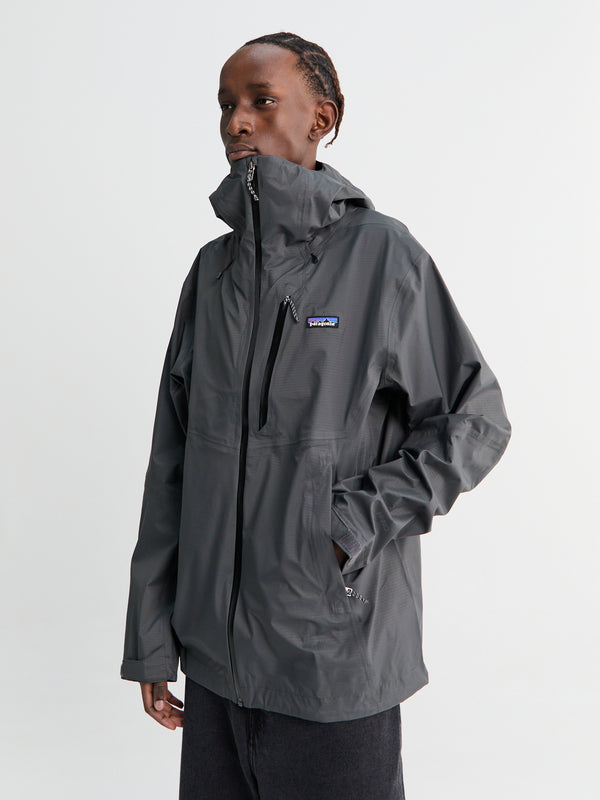 Stoy M's Granite Crest Rain Jacket In Forge Grey With Black
