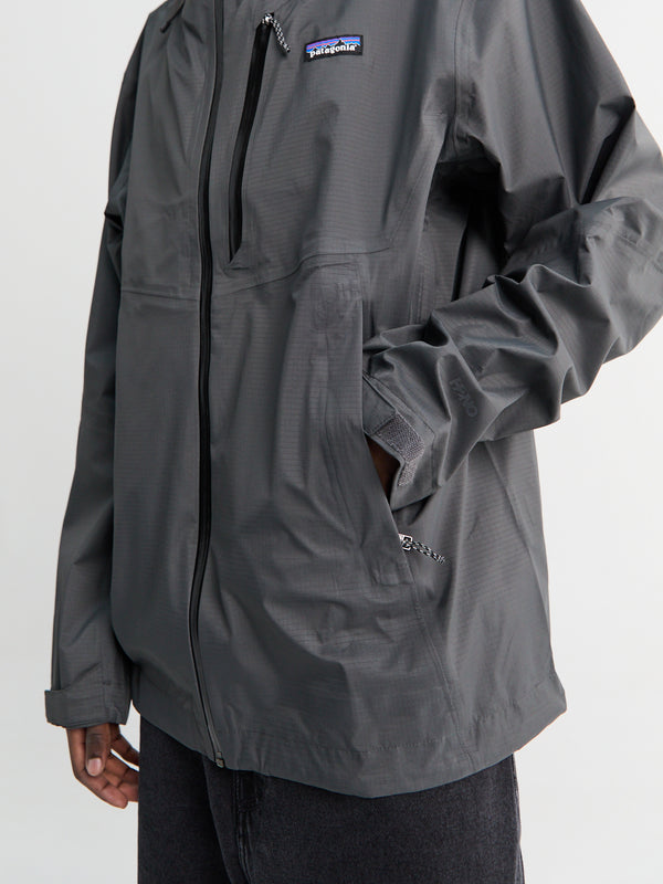 Stoy M's Granite Crest Rain Jacket In Forge Grey With Black