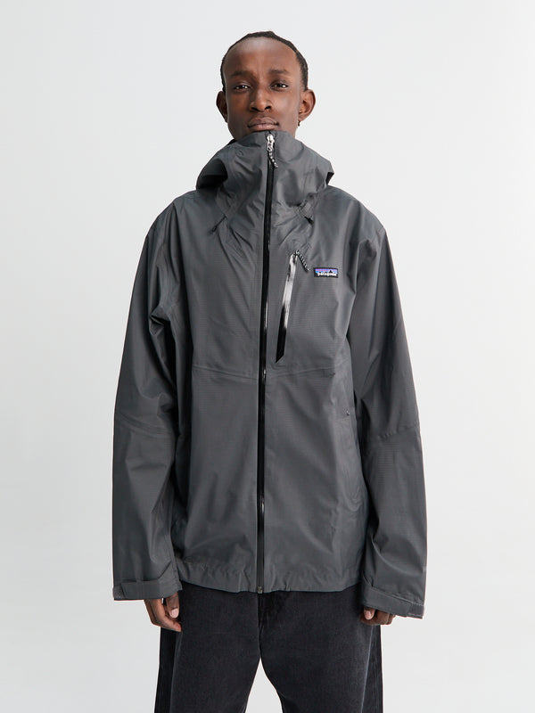 stoy M's Granite Crest Rain Jacket in Forge Grey with Black