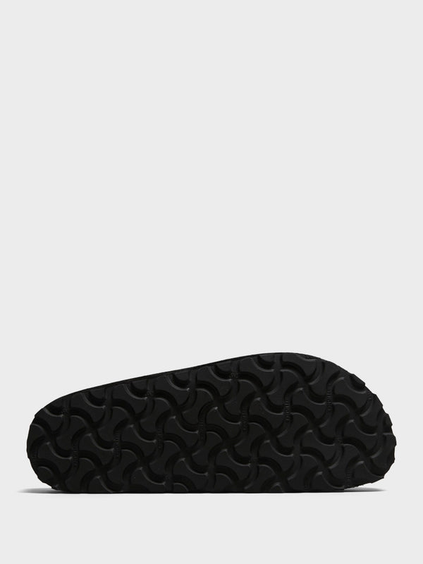 Stoy Naples Narrow Wrapped Suede Leather Sandals In Black