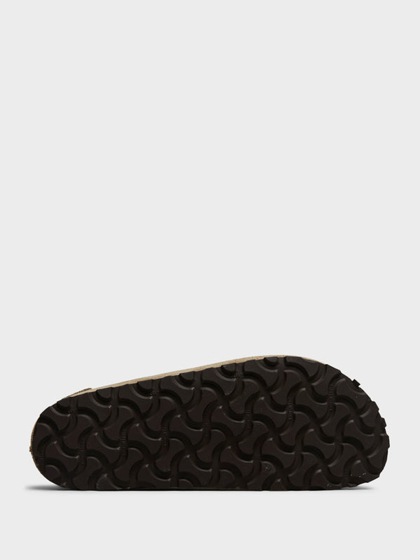 Stoy Naples Narrow Wrapped Suede Leather Sandals In Taupe