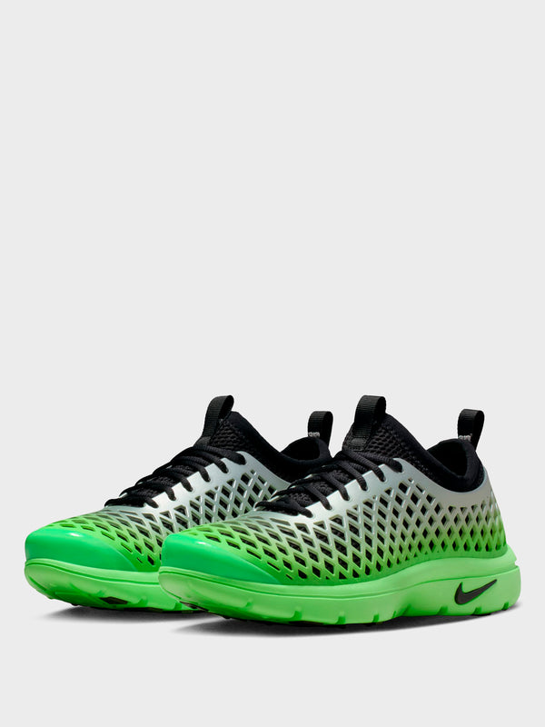 Stoy Nike Rejuven8 Run SP In Metallic Silver Black And Voltage Green