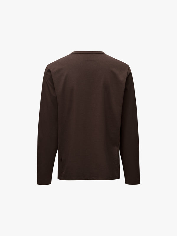 Stoy Off-Race Cotton Tech Long Sleeve T-Shirt In Dark Purple