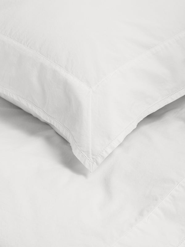 Stoy Percale Broderie Anglaise Pillow Sham In Broken White/Odette