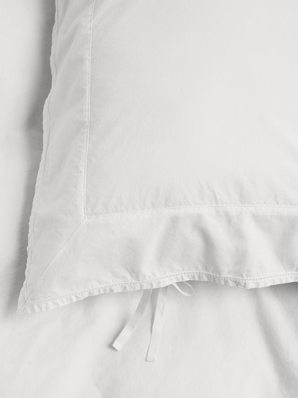 Stoy Percale Broderie Anglaise Pillow Sham In Broken White/Odette