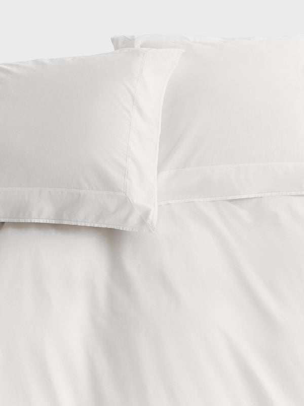 stoy Percale Broderie Anglaise Pillow Sham in Broken White/Odette