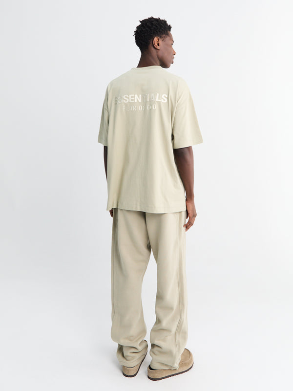 Stoy Relaxed Fleece Sweatpants With Piping In Abbey Stone