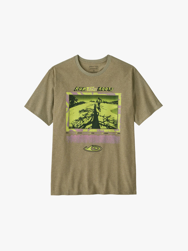 Stoy Run Like Roots Responsibili T-shirt In Gumtree Green