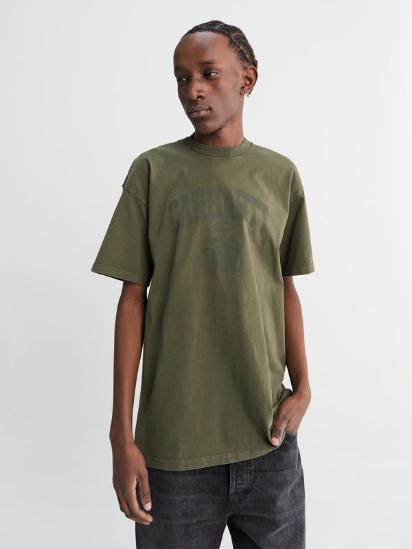 stoy S/S Faded Pond Corps T-Shirt in Cypress Heavy Stone Wash