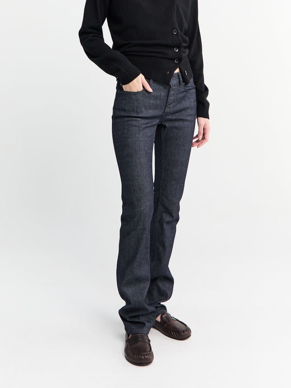 Stoy Skinny Fit 2013F Blue Roots Jeans In Dark Blue