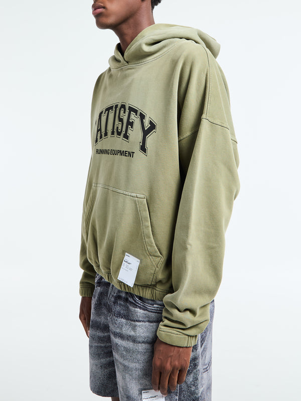 Stoy SoftCell Hoodie In Sun Bleached Military Olive