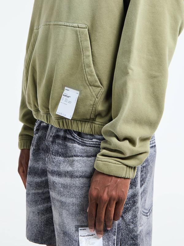 Stoy SoftCell Hoodie In Sun Bleached Military Olive