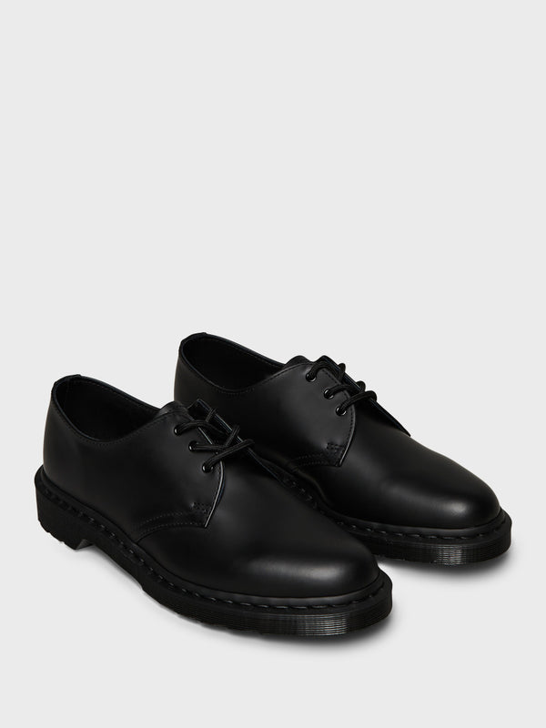 Stoy 1461 Shoes In Mono Black Smooth