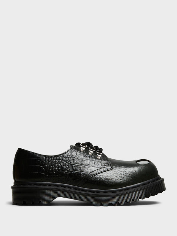 stoy 1461 Steel Toe 3 Eye Shoes in Forest Green