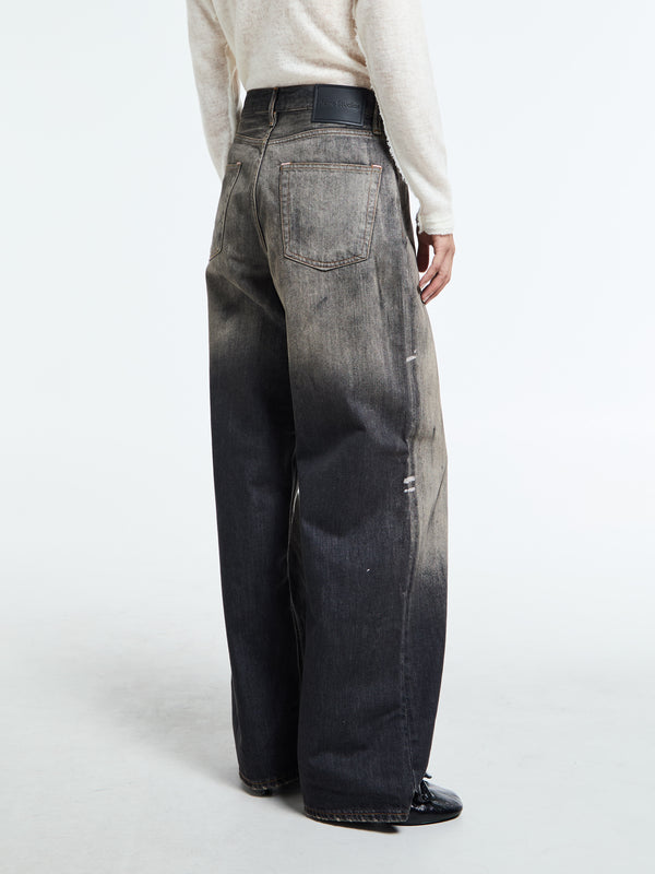 Stoy 1981U Loose Fit Jeans In Black Trafalgar