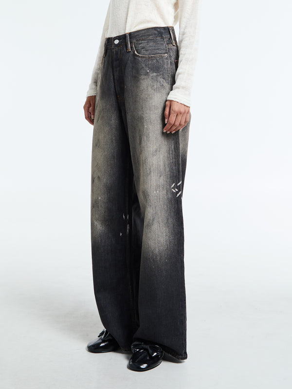 Stoy 1981U Loose Fit Jeans In Black Trafalgar