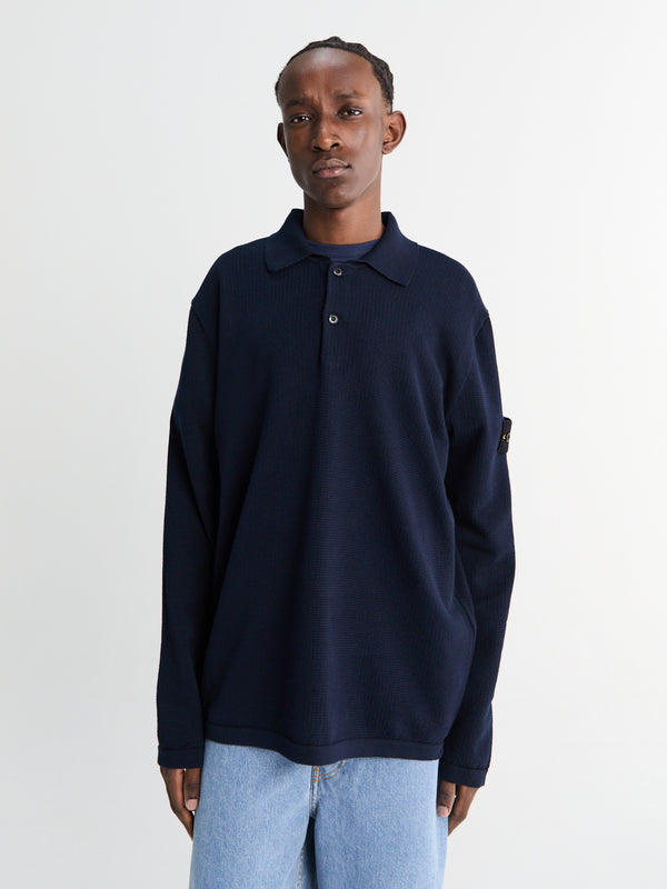 stoy 5100024 Polo Sweatshirt in Navy Blue