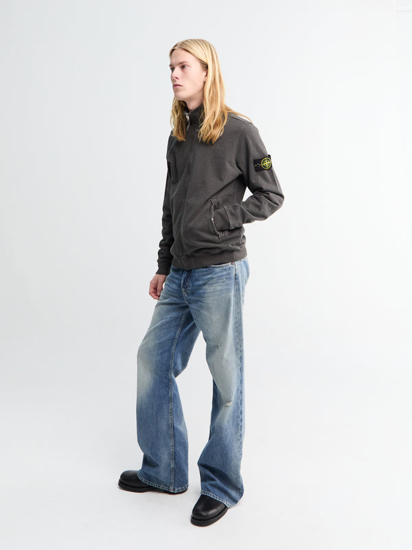 Stoy 6100033 Zip Up Cardigan In Charcoal