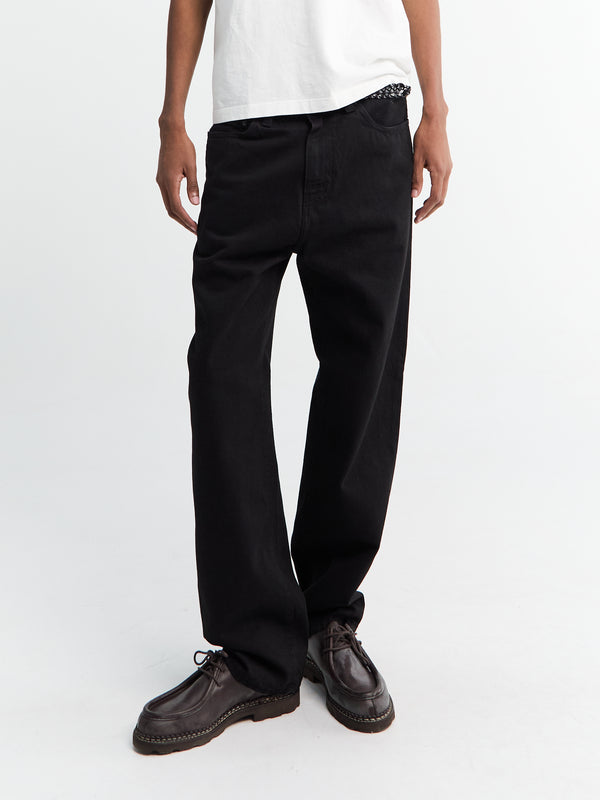 stoy Aaron Pants in Black Rinsed